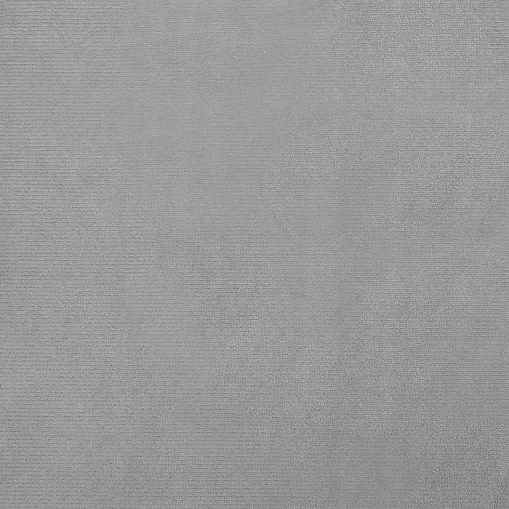 Cama Para Perros De Terciopelo Gris Claro 66x40x45 Cm / Vetonek_4