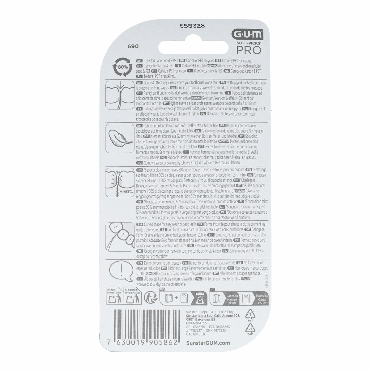 Soft-picks pro medium Gum 60 uds