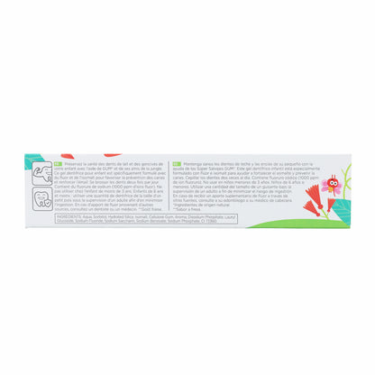 Kids duo pack gel dent sabor fresa Gum 2x50ml