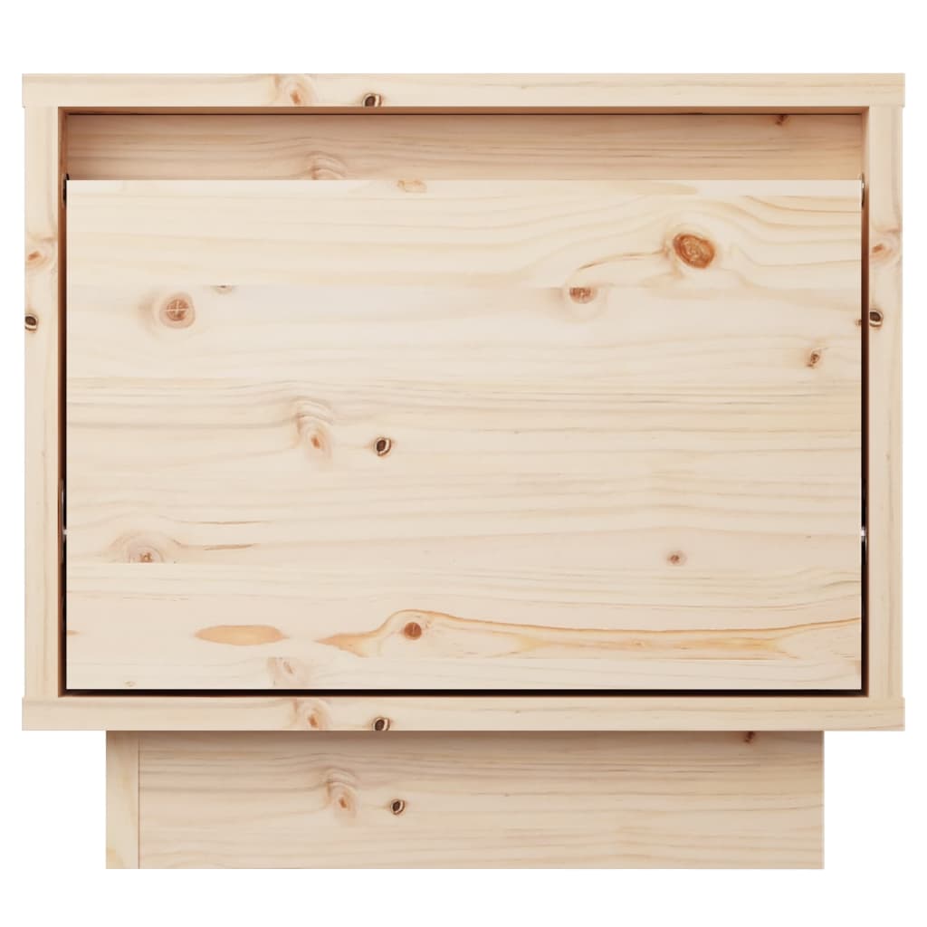 Mesitas De Noche 2 Uds Madera Maciza De Pino 35x34x32 Cm_3
