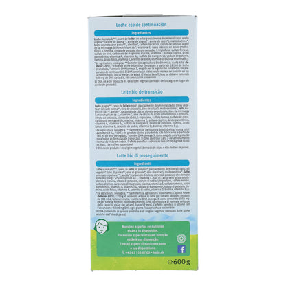 Leche de continuación 3 (+10 meses) Holle 600g