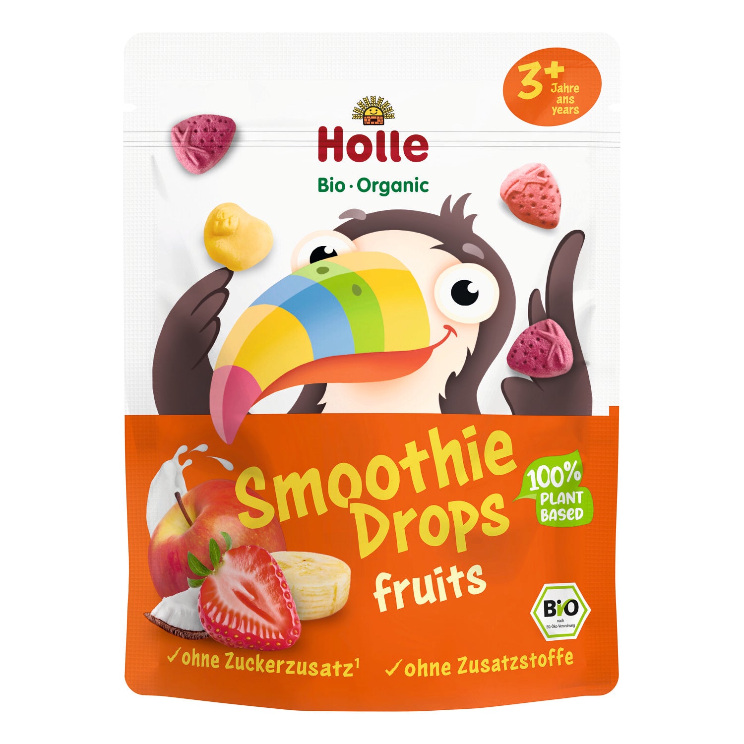 Snack Infantil  de frutas deshidratadas bio a partir de  3 años Holle 15gr