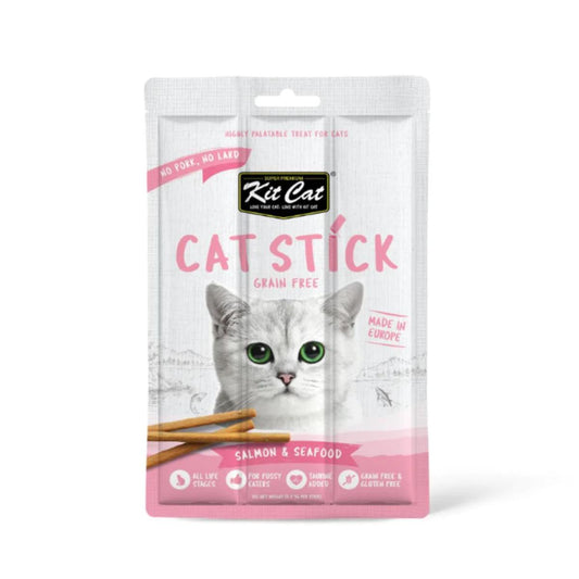 Kit Cat Cat Stick - Salmón & Seafood 15 g Snack semihúmedo para gatos