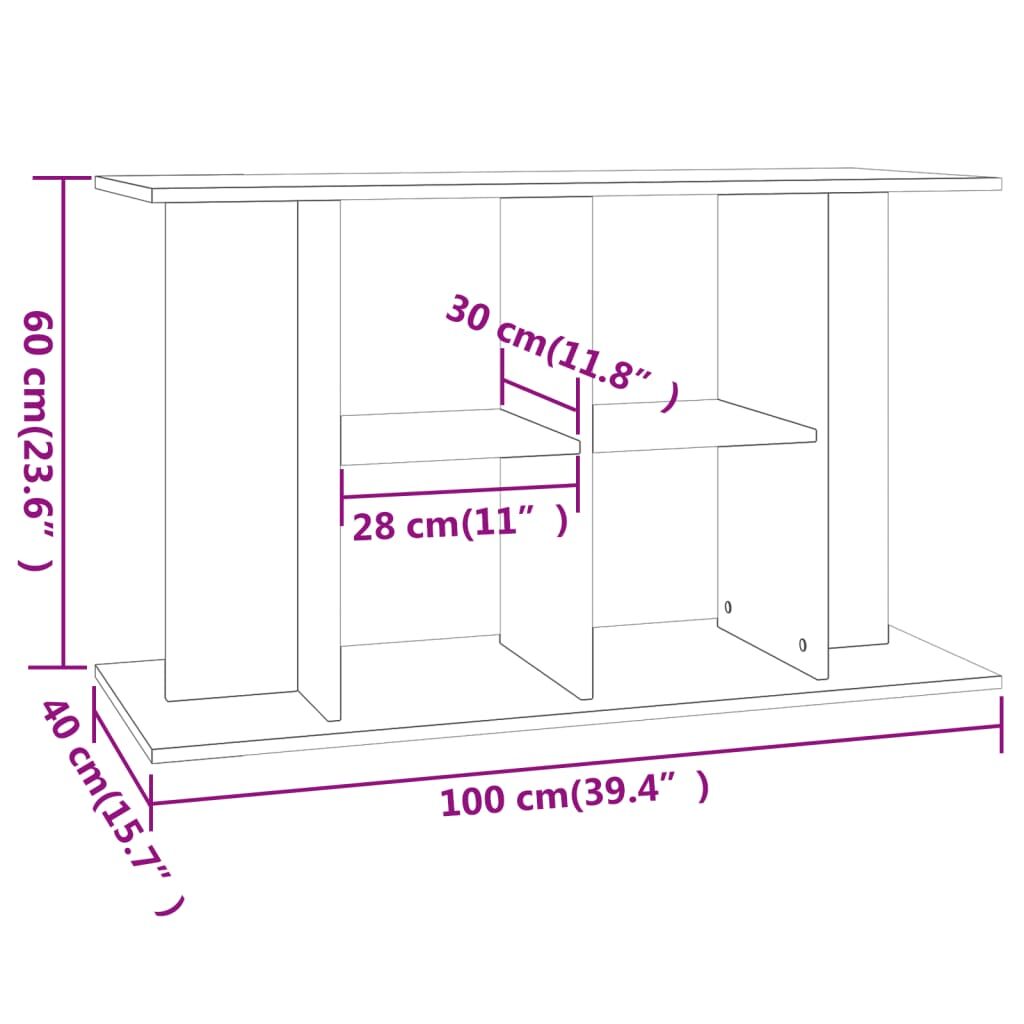 Vidaxl Soporte Para Acuario Madera De Ingeniería Negro 100x40x60 Cm_2
