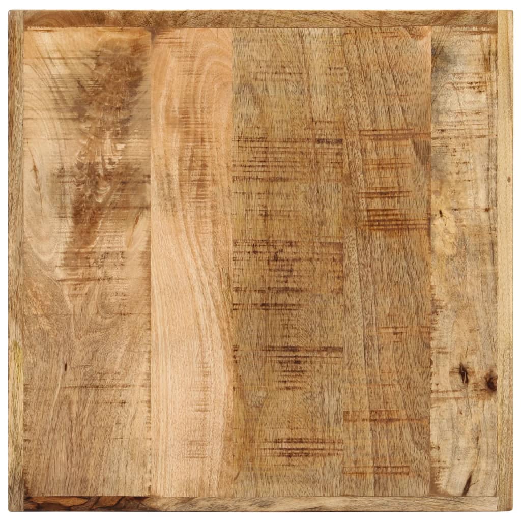 Mesa Alta De Hierro Y Madera Maciza De Mango 55x55x107 Cm_2