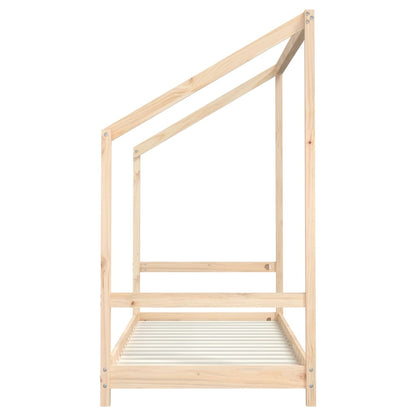 Estructura De Cama Para Niños Madera Maciza De Pino 80x200 Cm / Vetonek_5