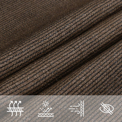 Vidaxl Toldo De Vela Marrón Hdpe 160 G/m² 5x5x6 M_4