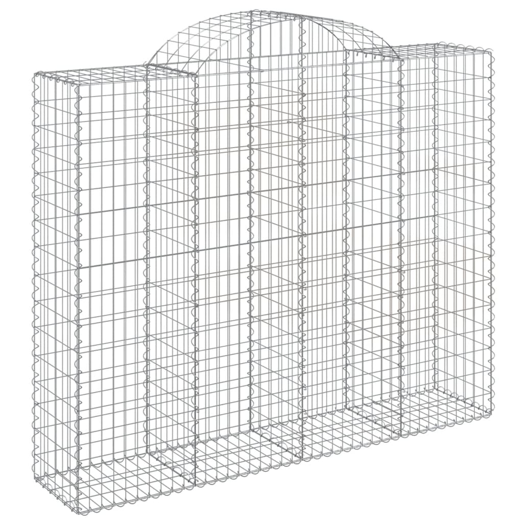 Cestas De Gaviones 6 Uds Forma De Arco Hierro 200x50x160/180 Cm_2