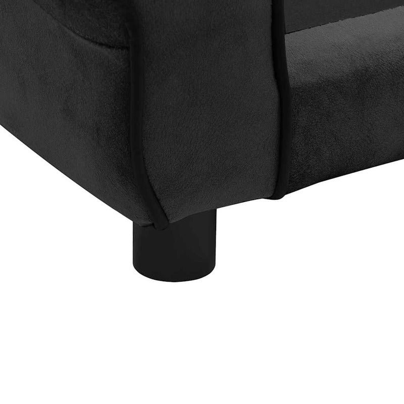 Vidaxl Sofá Para Perros Felpa Negro 72x45x30 Cm_5
