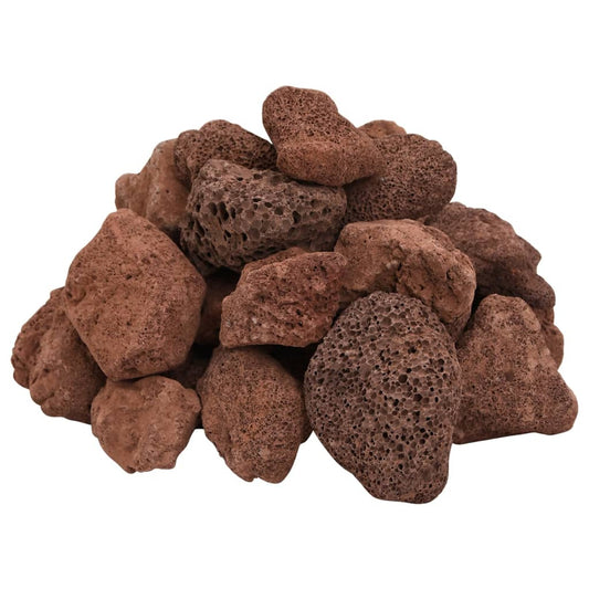 Vidaxl Rocas Volcánicas Rojas 10 Kg 5-8 Cm_0