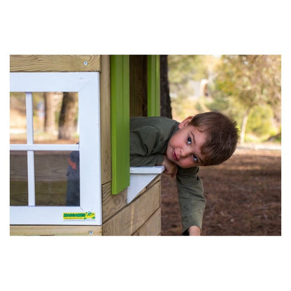 Casita De Madera Masgames Lollipop Verde Sin Suelo De Madera.