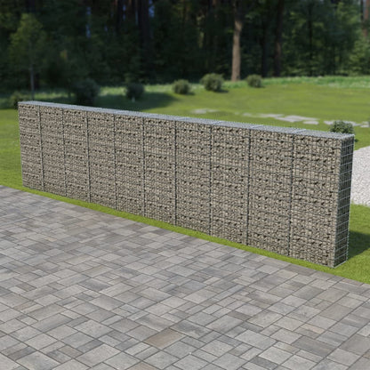 Muro De Gaviones Con Cubiertas Acero Galvanizado 600x30x150 Cm / Vetonek_2