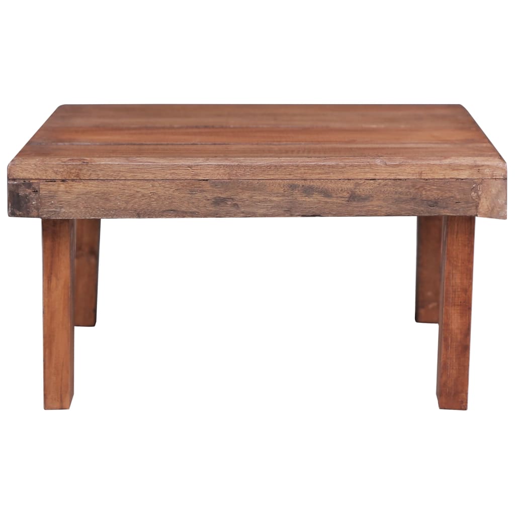 Mesa De Centro Madera Maciza De Caoba 60x45x23 Cm_0