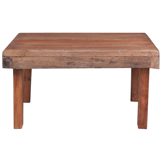 Mesa De Centro Madera Maciza De Caoba 60x45x23 Cm_0