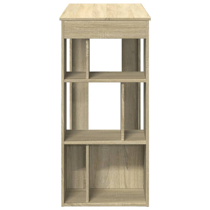 Mesa Alta Bar Con Estantes Madera Roble Sonoma 102x50x103,5 Cm_3