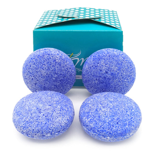 Pack 4 Champú Sólido Pelo Canoso o Blanco - 100% Natural - Evita Tonos Amarillos - Con Polvo de Índigo - Hecho En España_0
