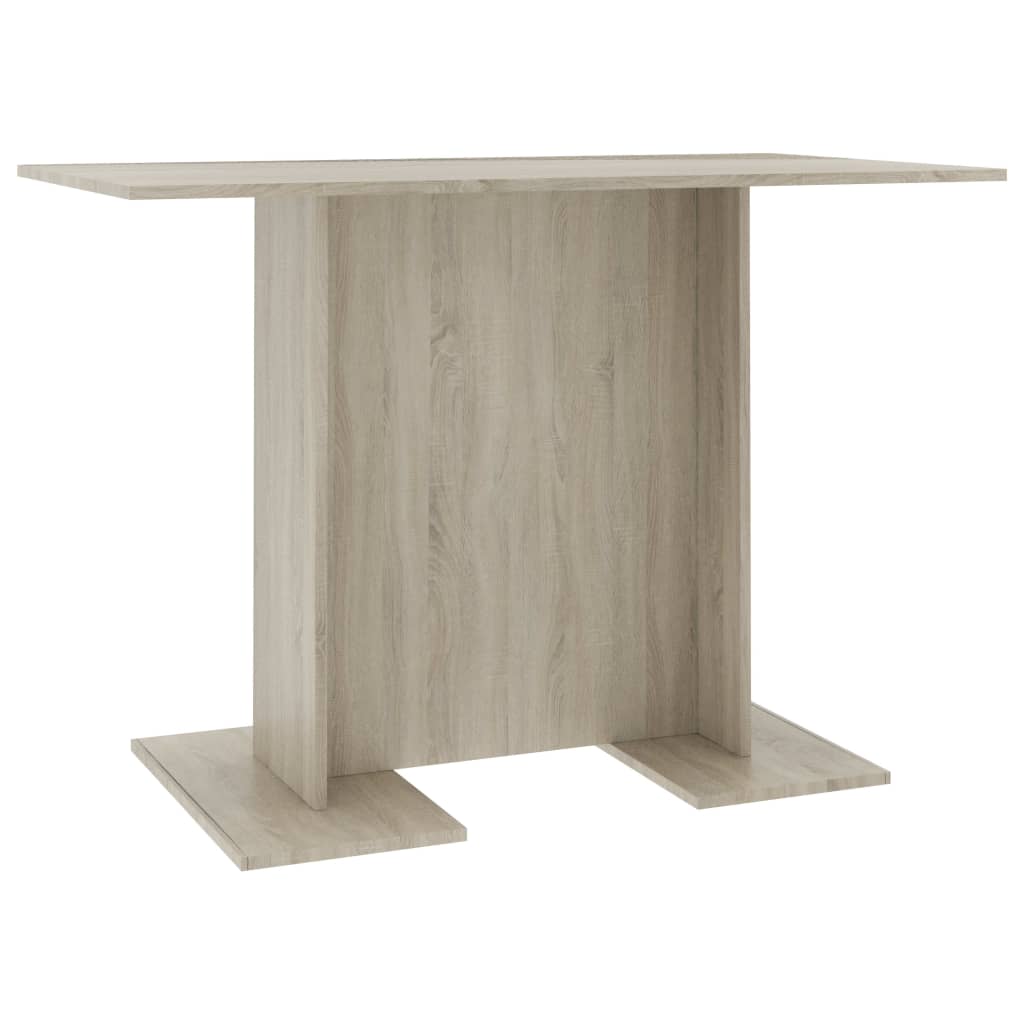 Mesa De Comedor Madera Contrachapada Roble Sonoma 110x60x75cm_0