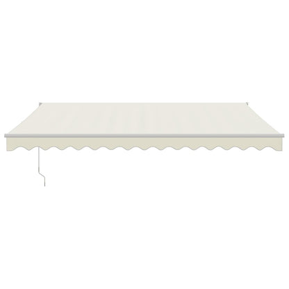 Toldo Retráctil Aluminio Y Tela Color Crema 4x3 M_2