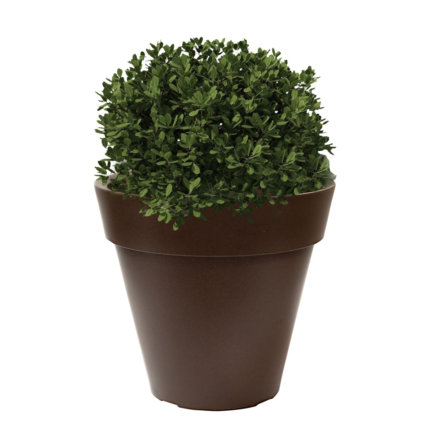 Macetero De Polietileno Por Rotomoldeo Color Bronce 35x30 Cm_2