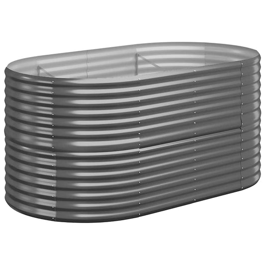 Jardinera Arriate Acero Galvanizado Antracita 152x80x68 Cm_0