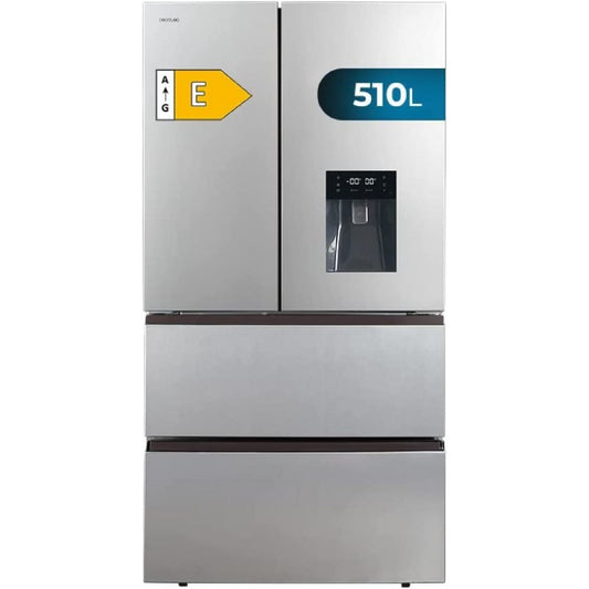 Cecotec Frigorífico Puerta Francesa Inox Con Dispensador De Agua De 510 L Bolero Coolmarket Fd 510 Wd Inox E. 183 Cm De_0