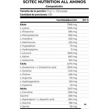 All Aminos 340 Gr Té Verde - Frambuesa_1