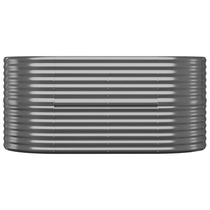 Jardinera Arriate Acero Galvanizado Antracita 152x80x68 Cm_2