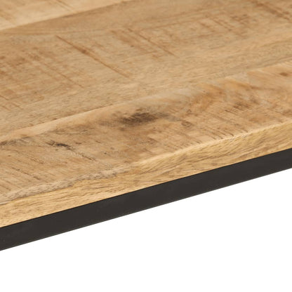 Mesa Consola Madera Maciza Mango Rugosa Y Hierro 90x30x75 Cm_3