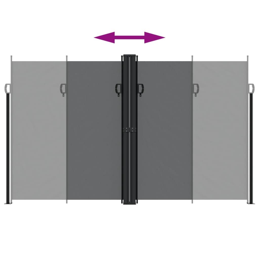 Vidaxl Toldo Lateral Retráctil Negro 200x600 Cm_4
