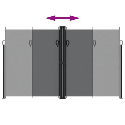 Vidaxl Toldo Lateral Retráctil Negro 200x600 Cm_4