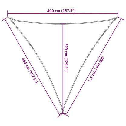 Vidaxl Toldo De Vela Hdpe Terracota 160 G/m² 4x4x4 M_2