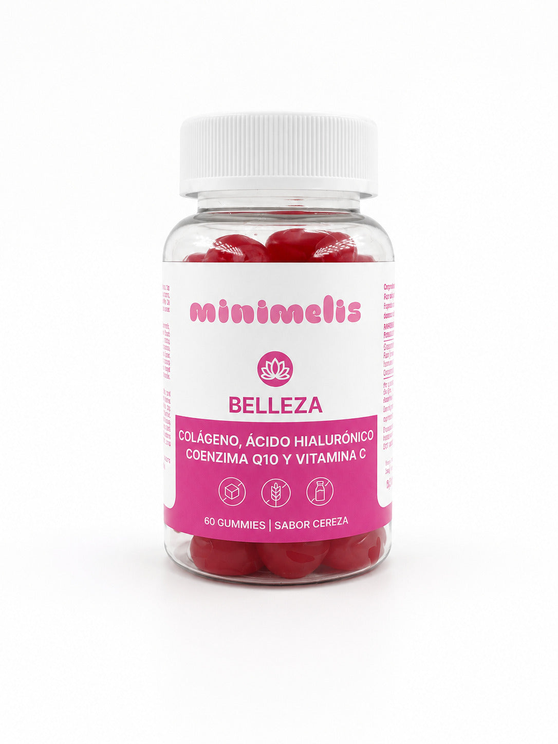 Gominolas Para El Cuidado De La Piel Colageno Ac. Hialurónico Q10 Sabor Cereza 60 Ud_0