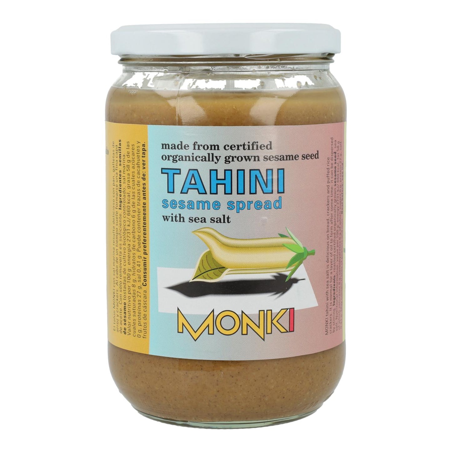 Tahin tostado con sal bio Monki, 650 g