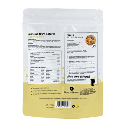 Proteína vegetal Eco 75% vainilla Planeta Huerto 1Kg