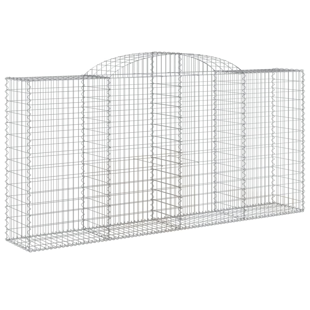 Cestas Gaviones 15 Uds Forma De Arco Hierro 300x50x140/160 Cm_2