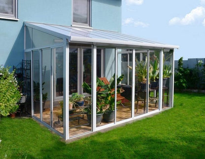 Pérgola cerrada aluminio San Remo blanco 300x435 cm Canopia by Palram