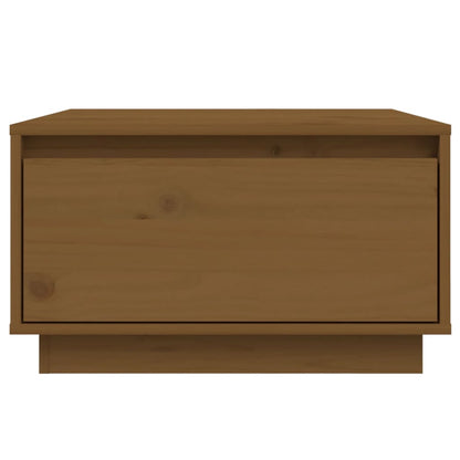 Mesa De Centro Madera Maciza De Pino Marrón Miel 55x56x32 Cm_1