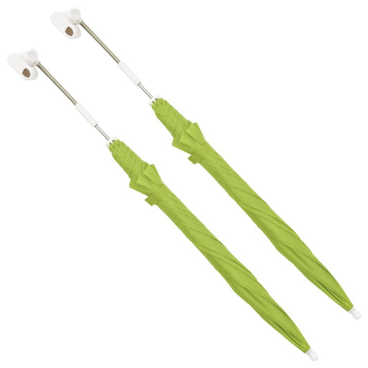 Vidaxl Sombrillas Para Silla De Camping 2 Unidades Verde 105 Cm_0