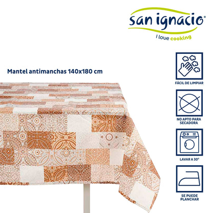 Mantel Loneta Antimanchas 140x180cm Azul Colección Kinvara_1