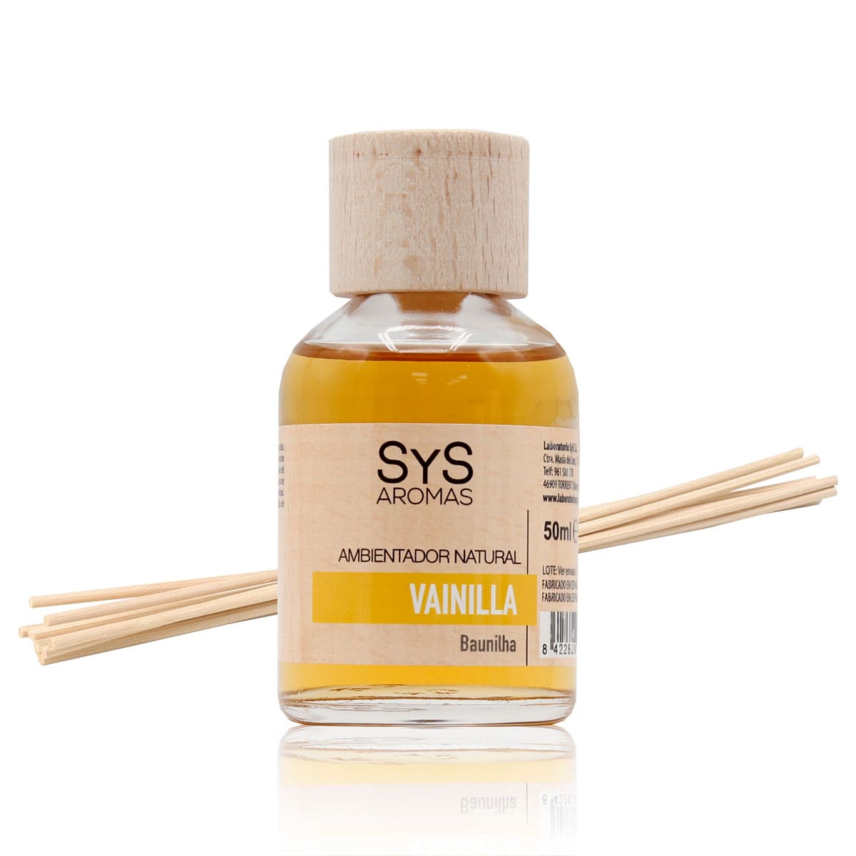 Ambientador Mikado Vainilla SYS Aromas 50 ml | Aroma Dulce y Caramelizado | Relajante y Reconfortante_0