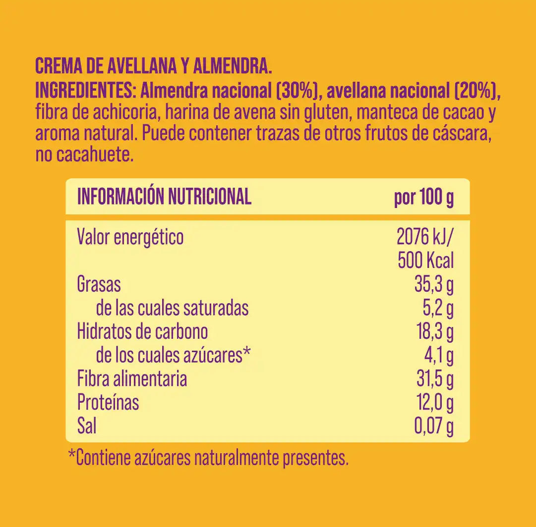 Pack crema de avellana y almendra nacional 6 uds The Nut Club 1200g_1