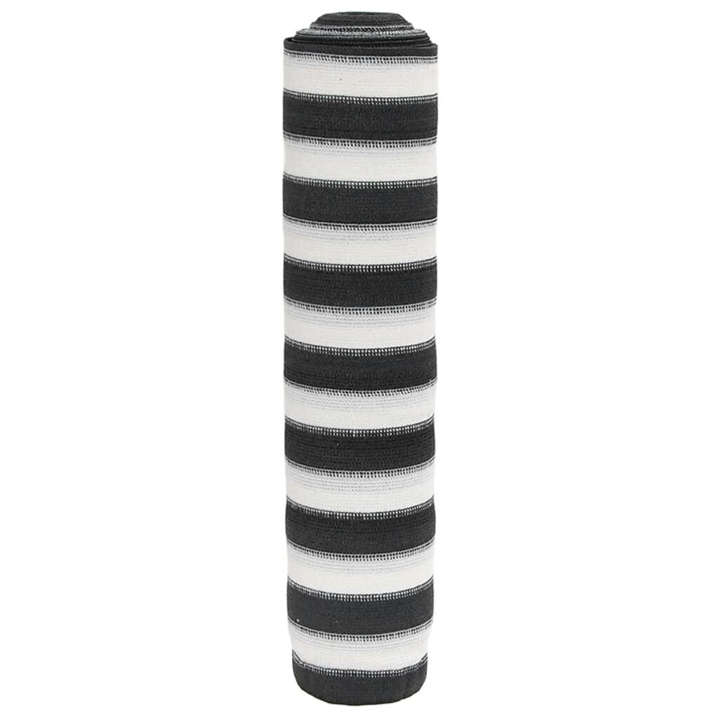 Vidaxl Red De Privacidad Hdpe Gris Antracita Blanco 1,2x10 M 195 G/m²_0