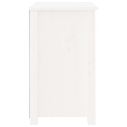 Mesitas De Noche 2 Uds Madera Maciza Pino Blanca 50x35x61,5 Cm_3