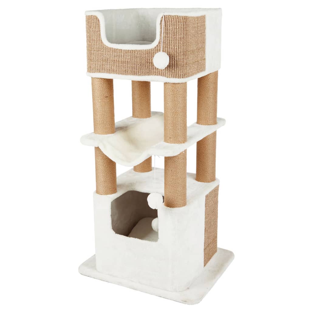 Trixie Poste Rascador Para Gatos Lucano Blanco Y Gris Taupe Xxl_1