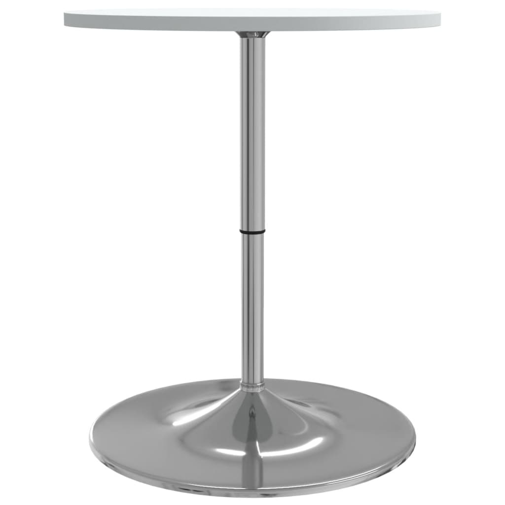 Mesa Alta De Bar Madera Ingeniería Y Acero Blanca 60x60x90 Cm_4