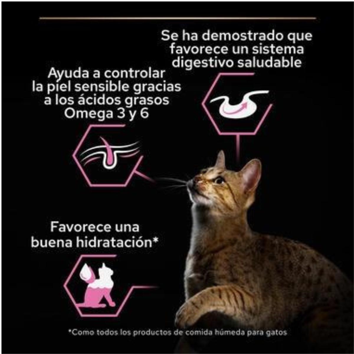 PURINA PRO PLAN Gato  Adulto Delicate Digestion con pavo y pescado en salsa Sobre 10 x 85 g