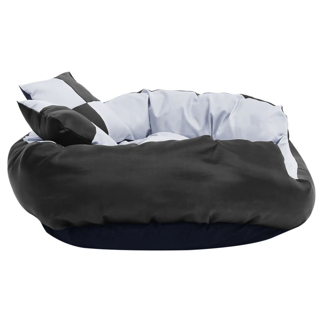 Vidaxl Cojín Para Perro Reversible Y Lavable Gris Y Negro 85x70x20 Cm_3