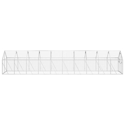 Vidaxl Pajarera De Aluminio Color Plateado 1,79x10x1,85 M_3