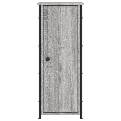 Mesita De Noche Madera De Ingeniería Gris Sonoma 32x42x80 Cm_3