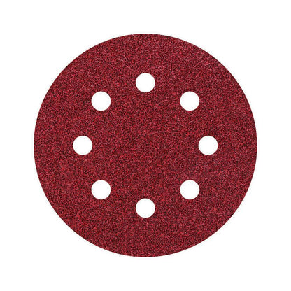 25 discos adhesivos de lijar perforadas Ø 125 mm Wolfcraft Grano 40